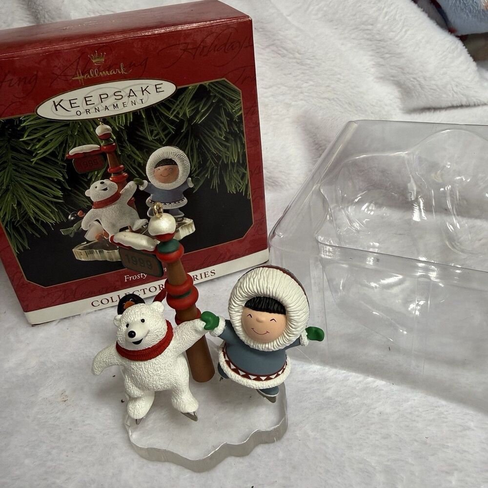 Hallmark 1999 Frosty Friends Twentieth In The Collector Series Polar Bear Skates